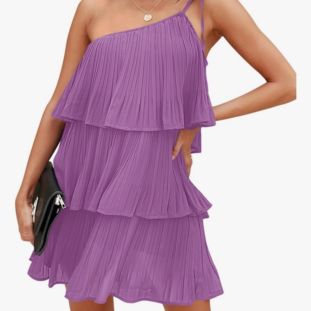 Tiered Chiffon Mini Dress - NWT